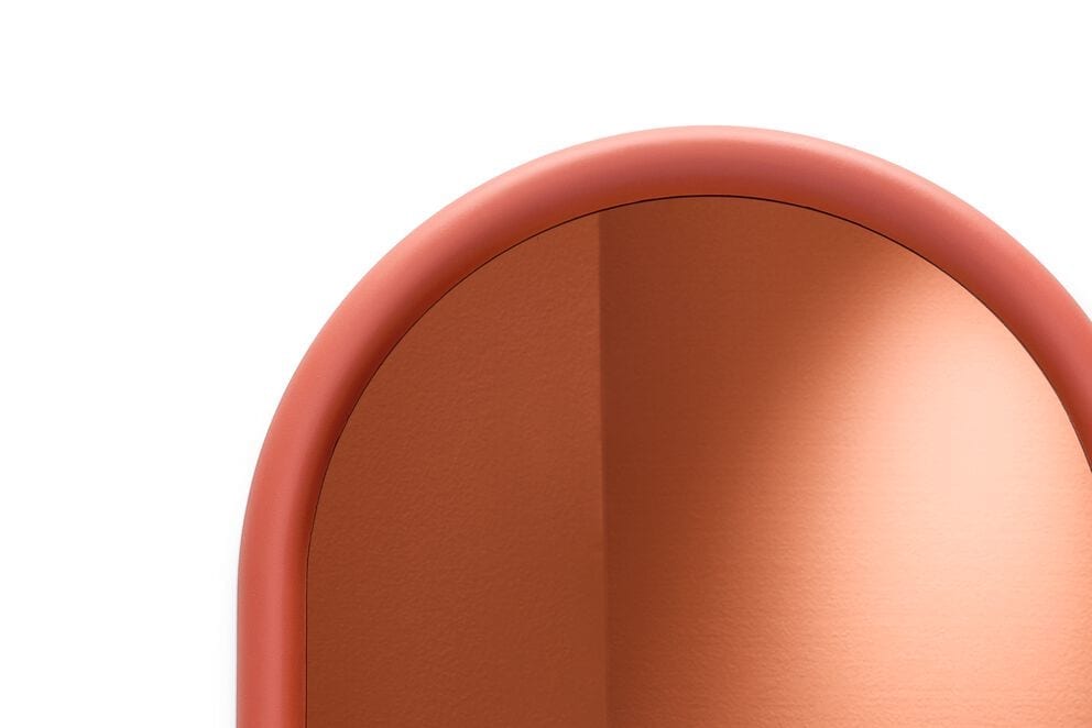 Miroir mural en mousse souple terracotta 60cm Mirage Dome - Fatboy — vue 8