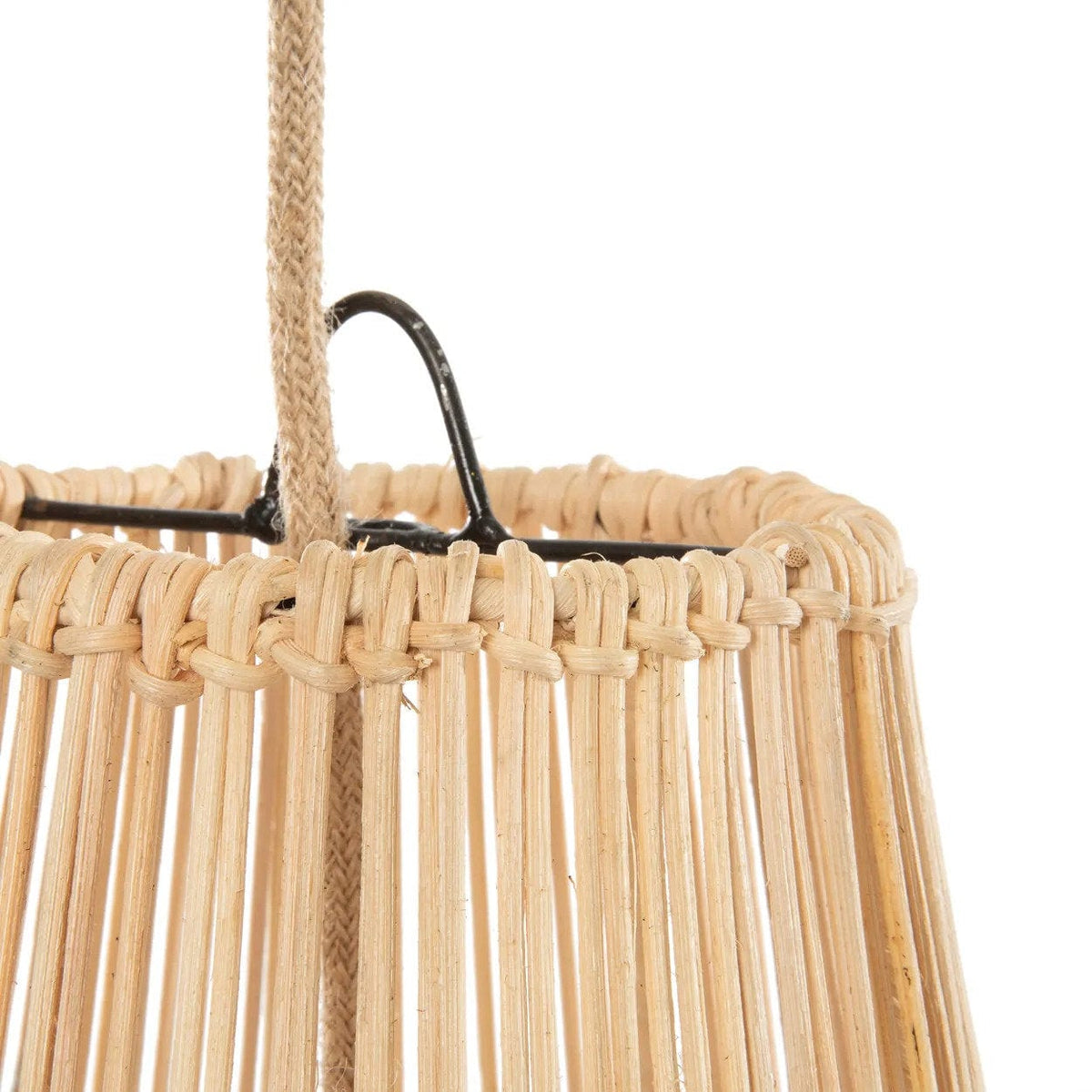 Suspension en rotin tressé naturel beige 30cm Afrodisiac Pendant - Natural - M - Bazar Bizar — vue 5