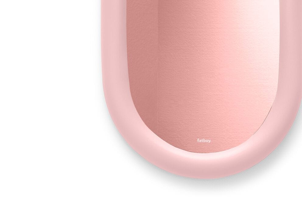 Miroir mural ovale en mousse souple rose 35cm Mirage Loop - Fatboy — vue 5