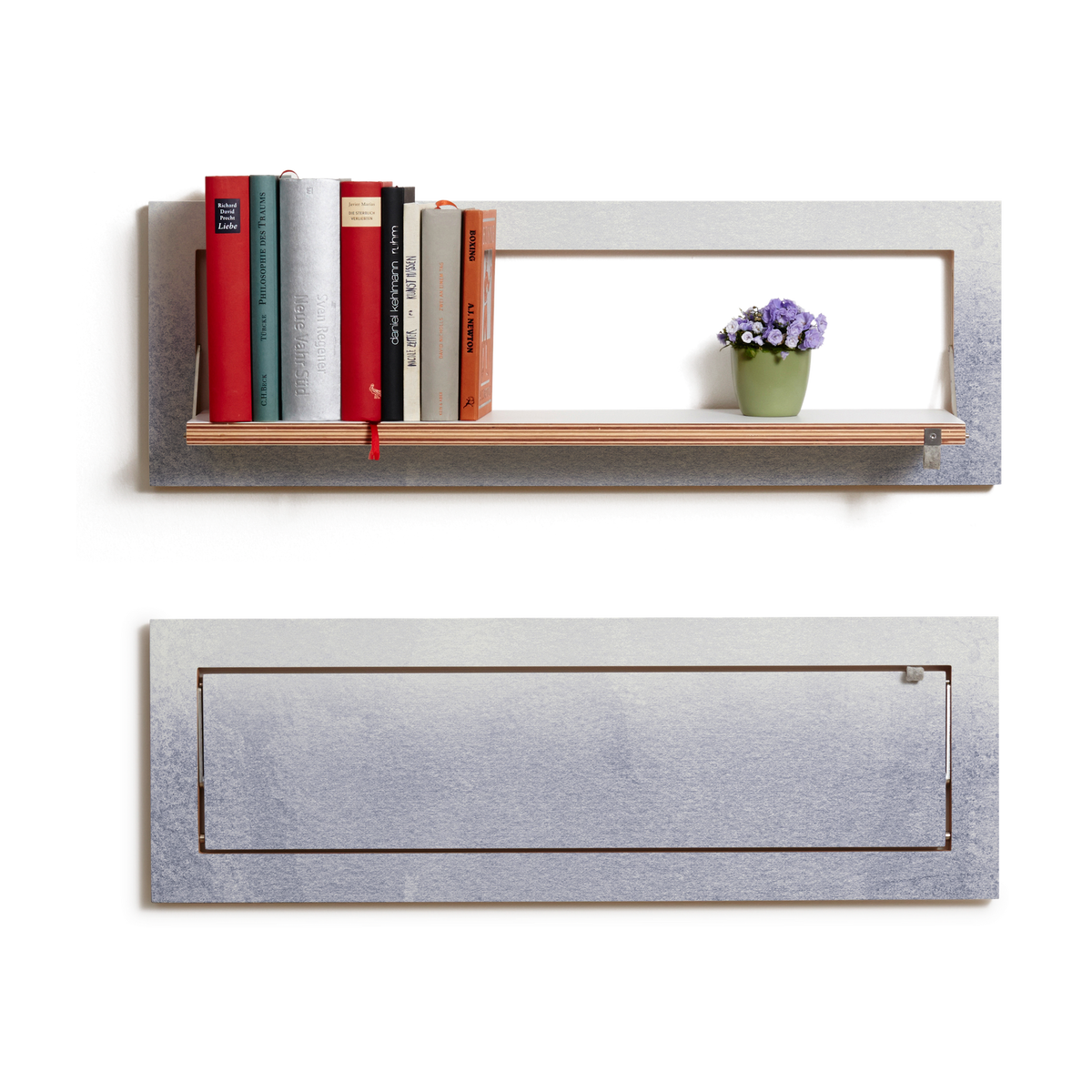 Étagère murale en bouleau gris 27x18x80cm Fläpps Fading Grey - Ambivalenz — vue 2