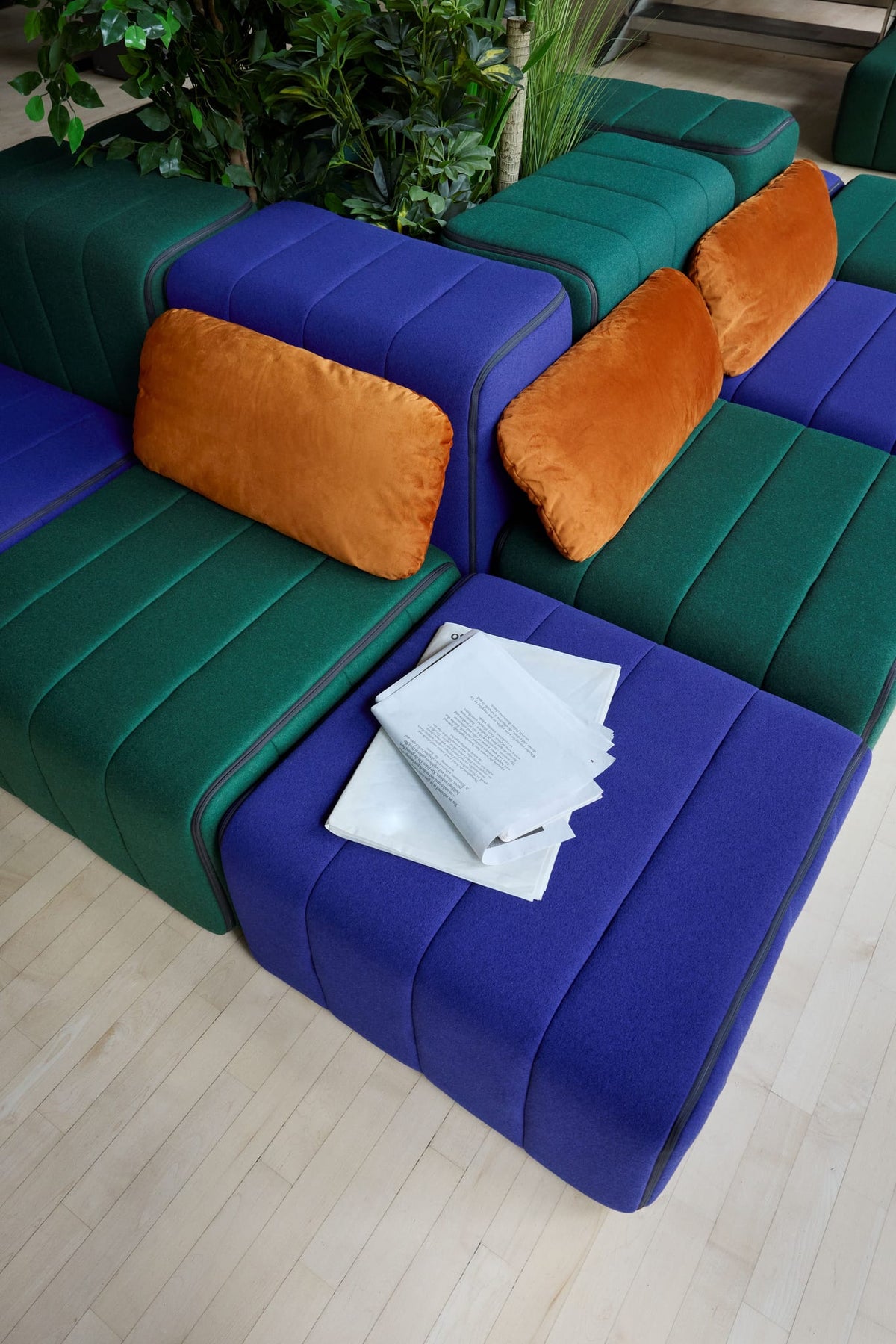 Module en tissu Sera en laine noir 68x68x34cm Curt - Ambivalenz — vue 2