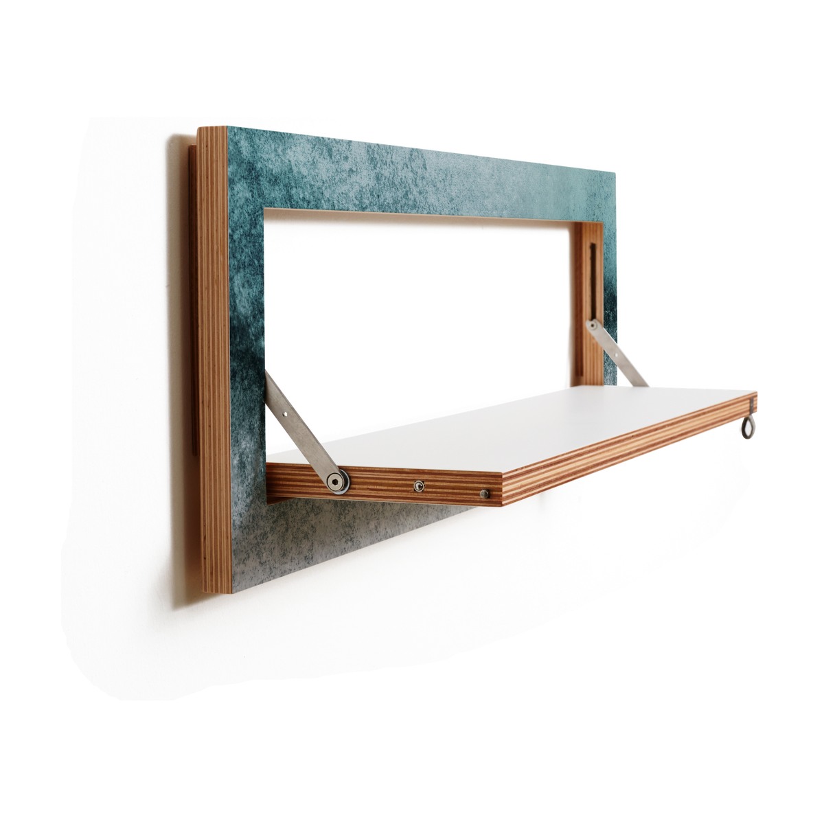 Étagère murale en bouleau bleu 27x18x80cm Fläpps Snowdreamer - Ambivalenz
