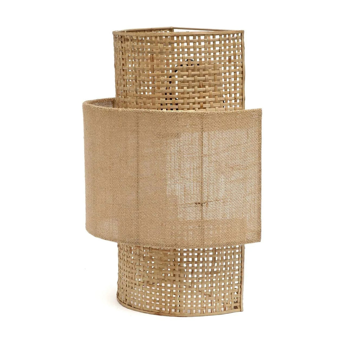 Applique murale en rotin tressé naturel beige 30x41cm Bolly Jute - Bazar Bizar — vue 3
