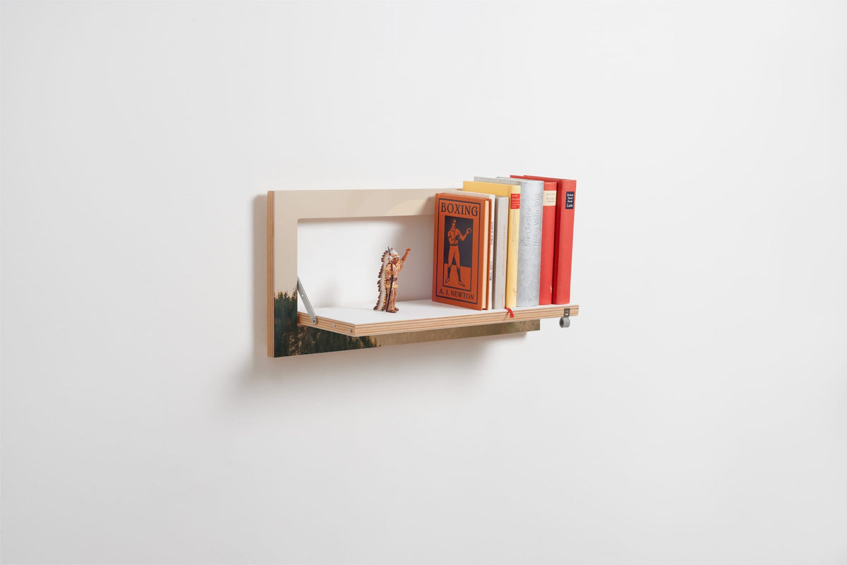 Étagère murale en bouleau beige 27x18x60cm Fläpps Alps - Ambivalenz — vue 3