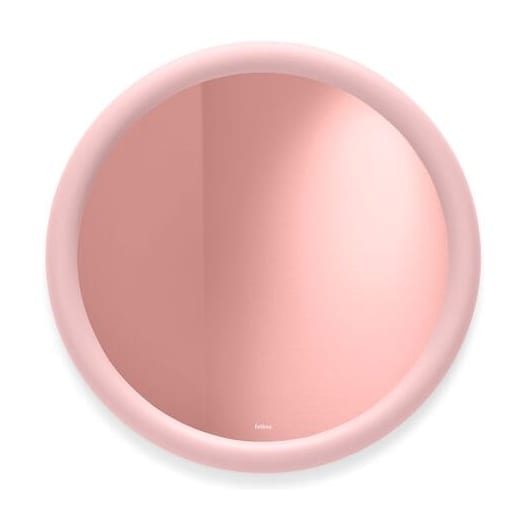 Miroir mural rond en mousse souple rose 60cm Mirage Halo - Fatboy