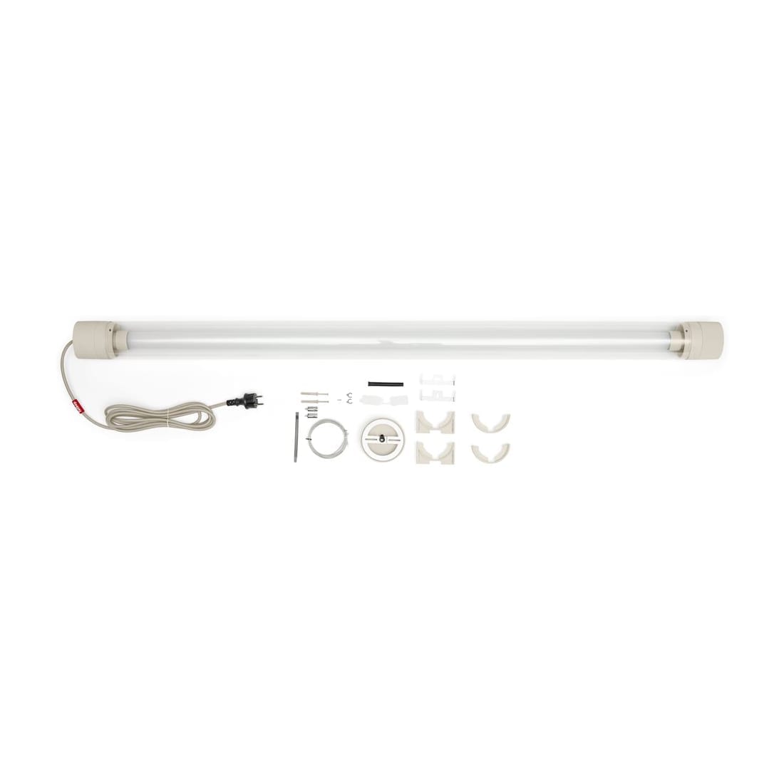 Lampe à poser ou applique tubulaire en plastique beige 150cm Tjoep - Fatboy — vue 3