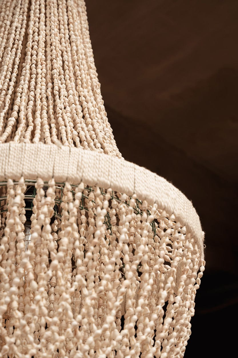 Lustre en coquillages naturel 40cm Ocean Tower Shell - Bazar Bizar — vue 8