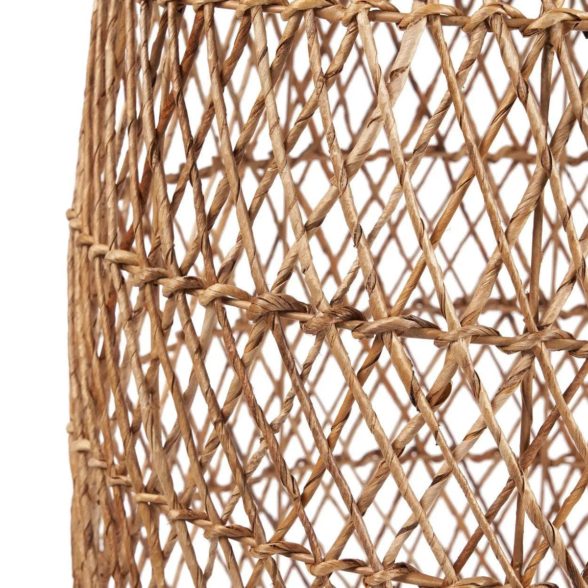 Suspension ronde en fibre tressée naturelle beige 55cm Xiomara - Bazar Bizar — vue 4