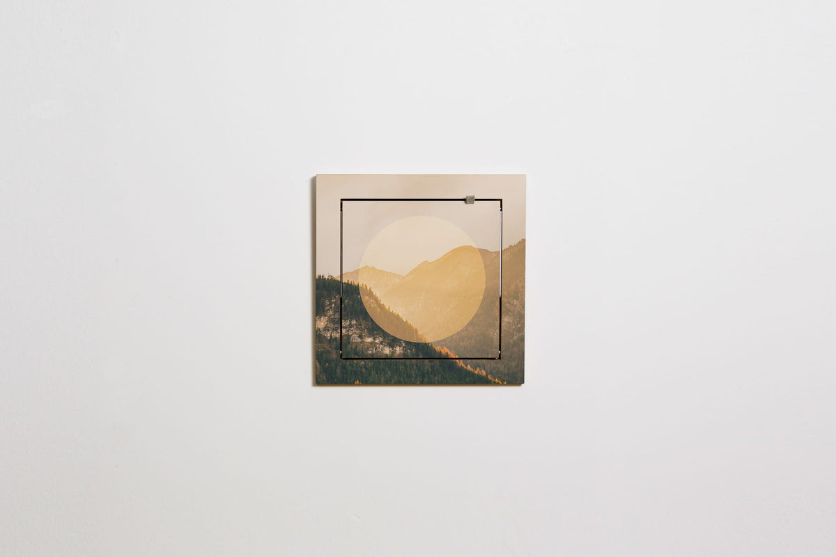 Étagère murale en bouleau jaune 40x31x40cm Fläpps Alps - Ambivalenz