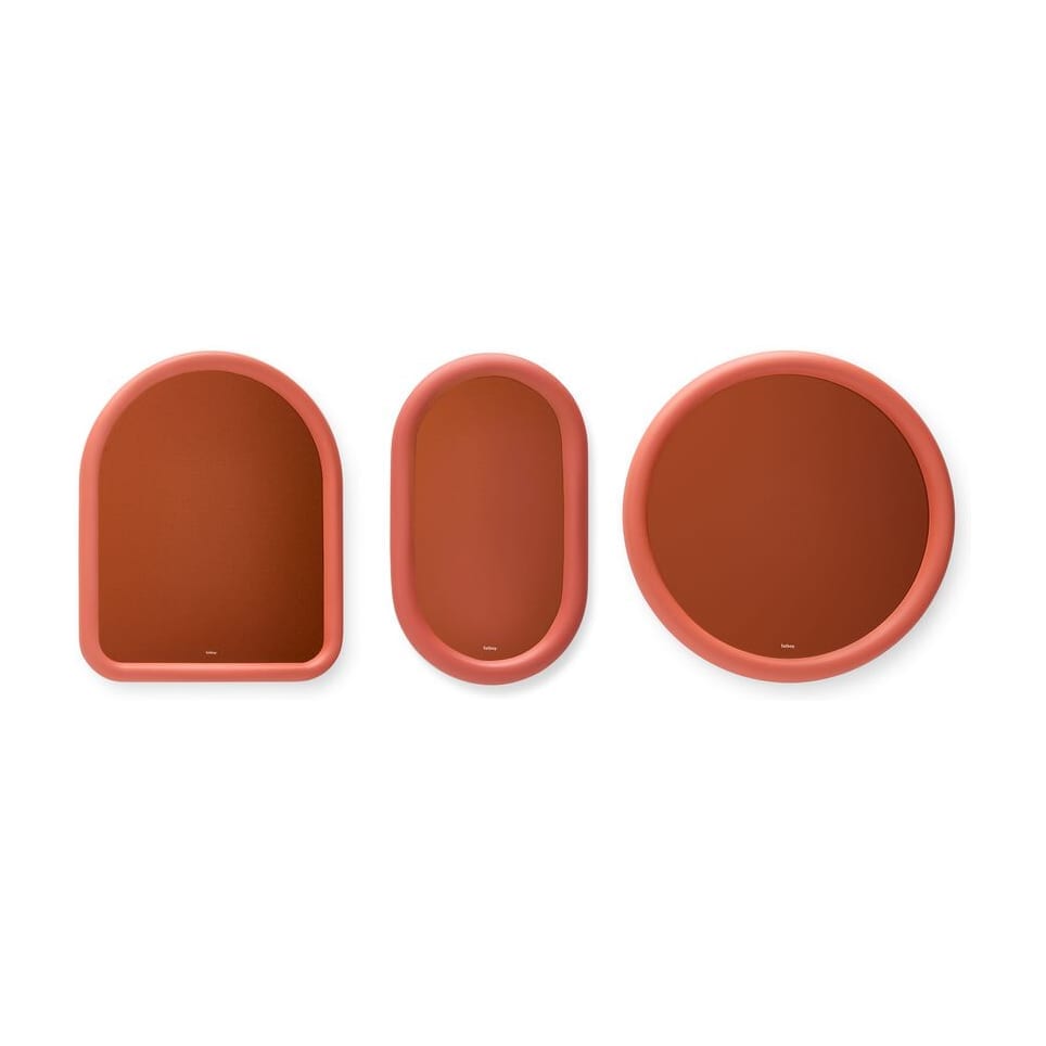 Miroir mural rond en mousse souple terracotta 60cm Mirage Halo - Fatboy — vue 8
