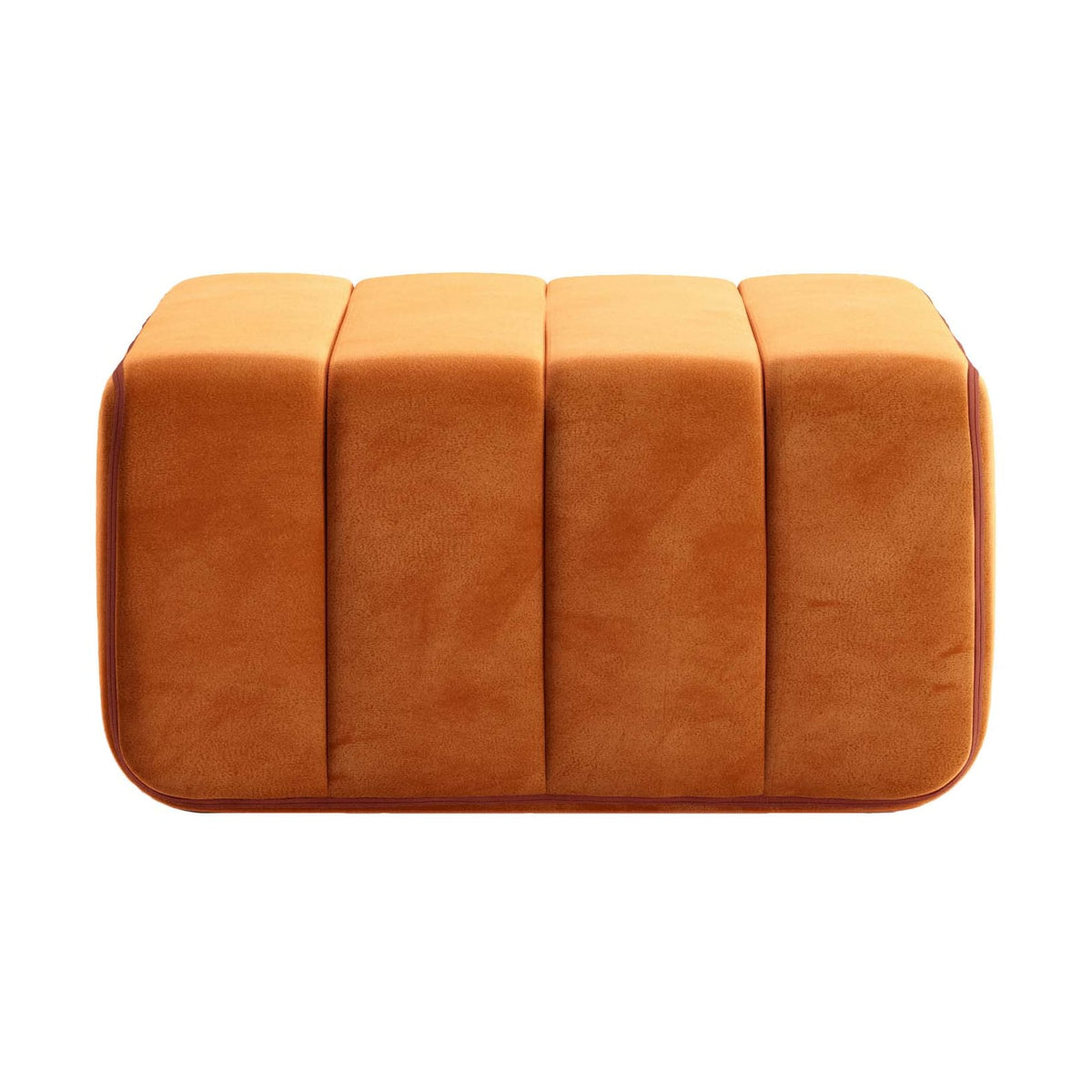 Module en velours barcelone rouge 68x68x34cm Curt - Ambivalenz — vue 2