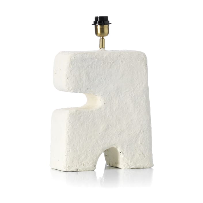 Lampe de table en papier mâché blanc 32cm L'Objet - Bazar Bizar — vue 3