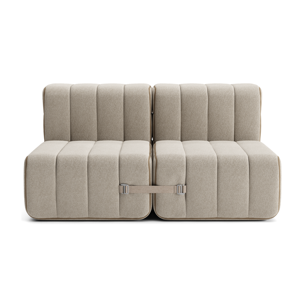 Canapé 2 places en tissu Jet gris 136x102x68cm Curt - Ambivalenz — vue 4