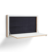 Secrétaire mural en bouleau blanc 60x55x100cm Fläpps - Ambivalenz