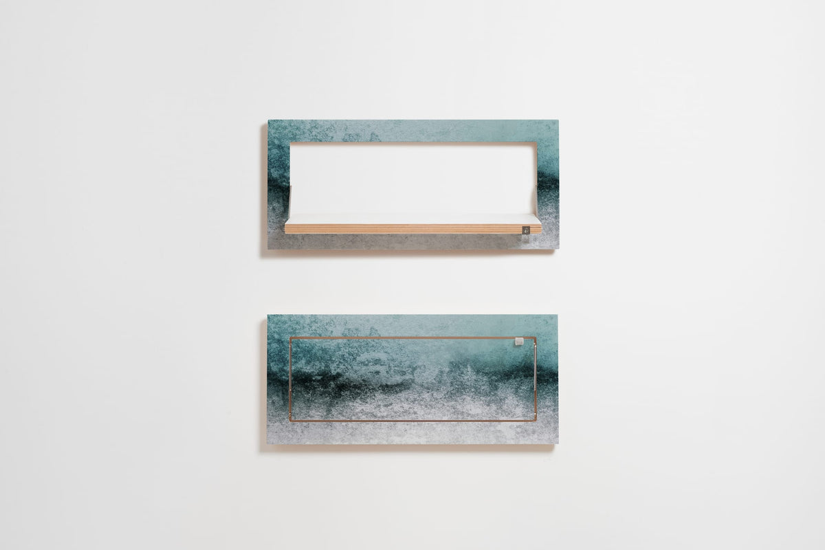 Étagère murale en bouleau bleu 27x18x60cm Fläpps Snowdreamer - Ambivalenz — vue 3