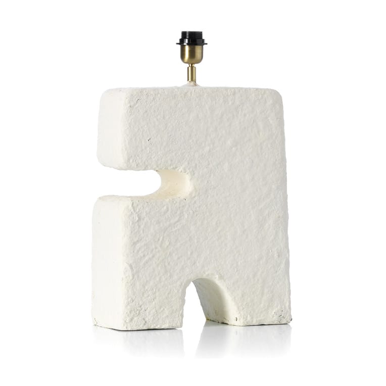 Lampe de table en papier mâché blanc 40cm L'Objet - Bazar Bizar — vue 4