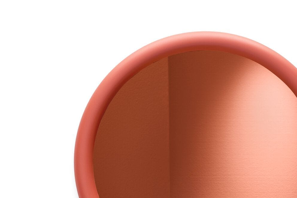 Miroir mural rond en mousse souple terracotta 60cm Mirage Halo - Fatboy — vue 5