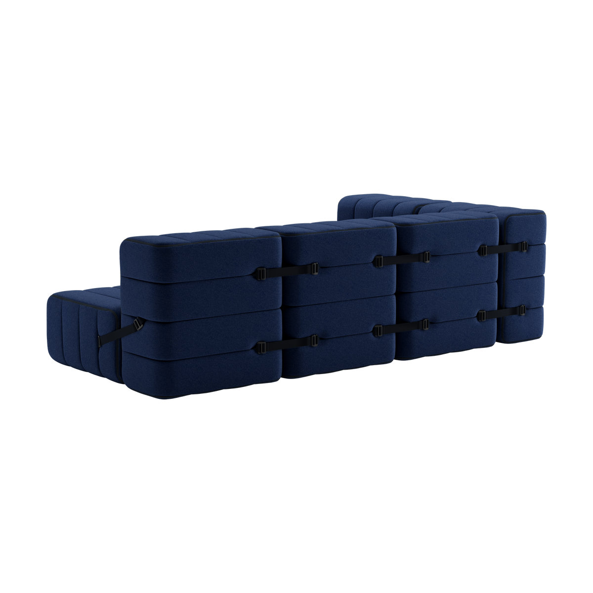 Canapé en tissu Jet bleu foncé 238x170x68cm Curt - Ambivalenz — vue 5