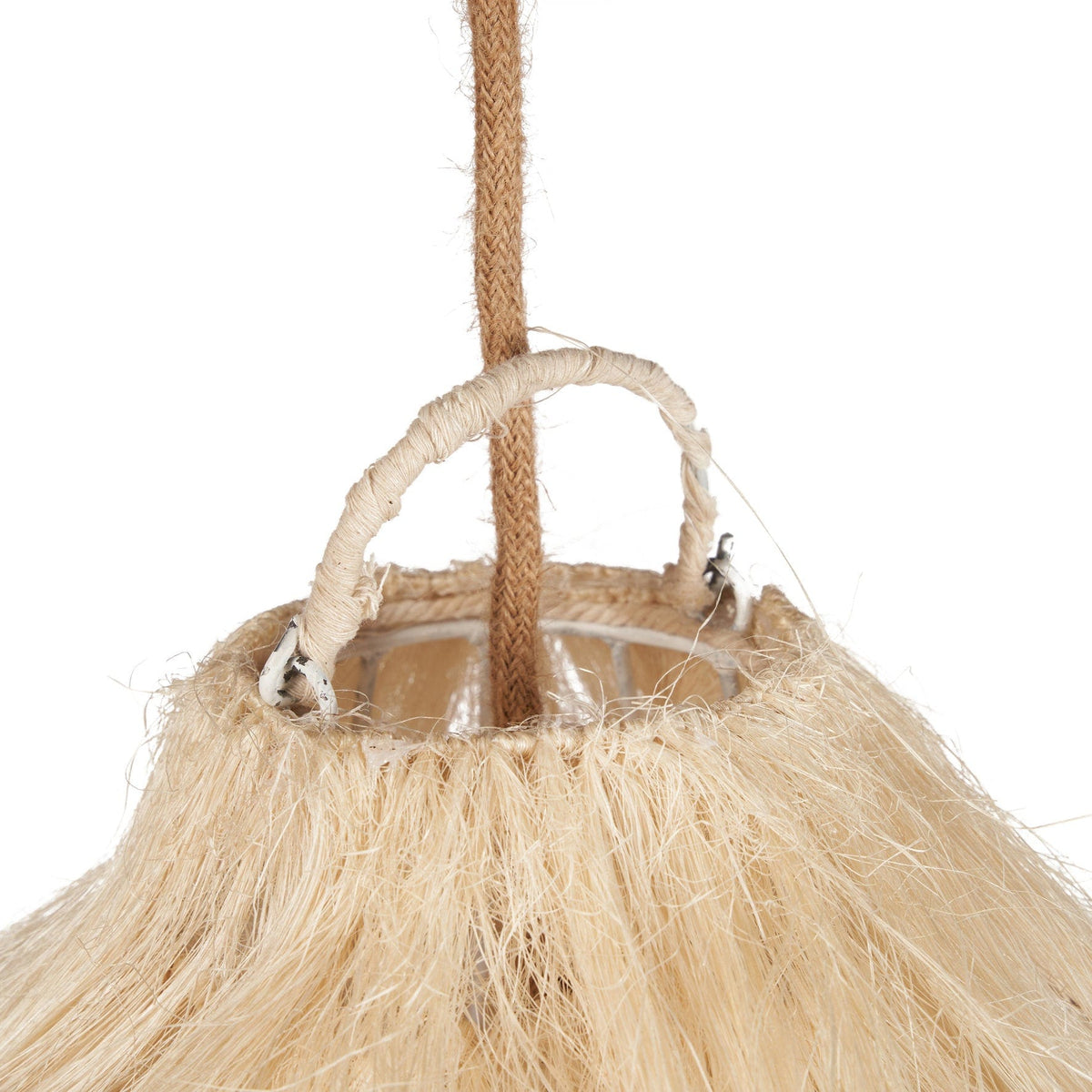 Suspension en fibre tressée naturelle beige 110cm Rami - Bazar Bizar — vue 2
