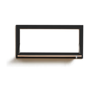 Étagère et porte-manteau mural en bouleau noir 40x80cm Fläpps Hängrail - Ambivalenz