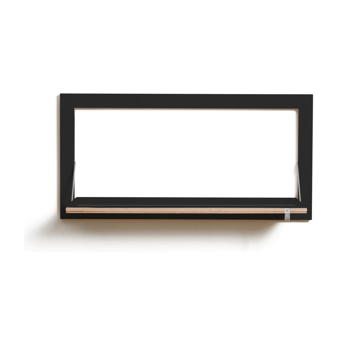 Étagère et porte-manteau mural en bouleau noir 40x80cm Fläpps Hängrail - Ambivalenz