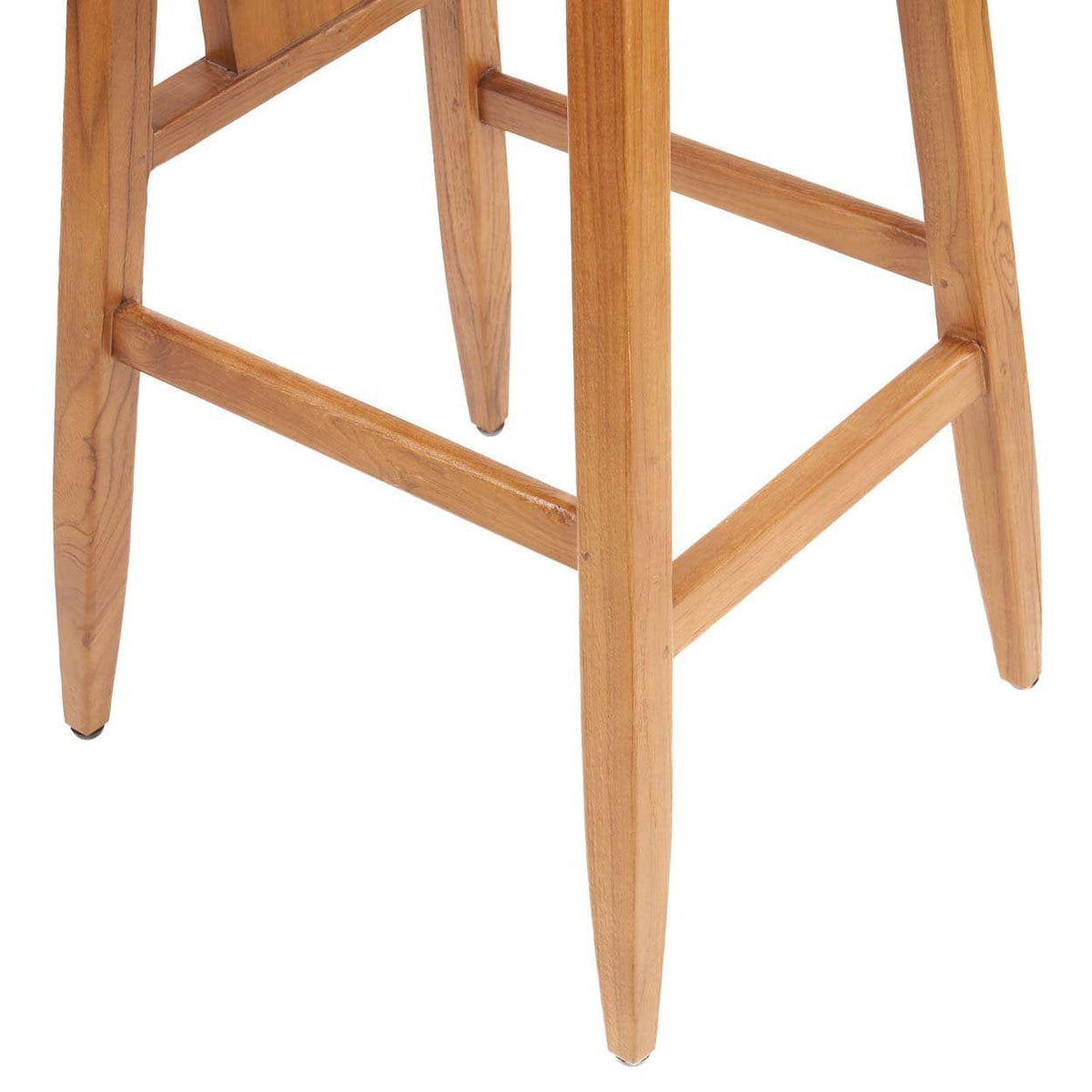 Chaise de bar en teck massif naturel 51x47x109cm LovYa - Bazar Bizar — vue 6