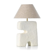 Lampe de table en papier mâché blanc 32cm L'Objet - Bazar Bizar