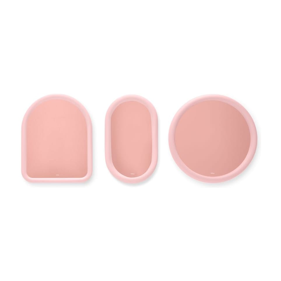Miroir mural rond en mousse souple rose 60cm Mirage Halo - Fatboy — vue 8