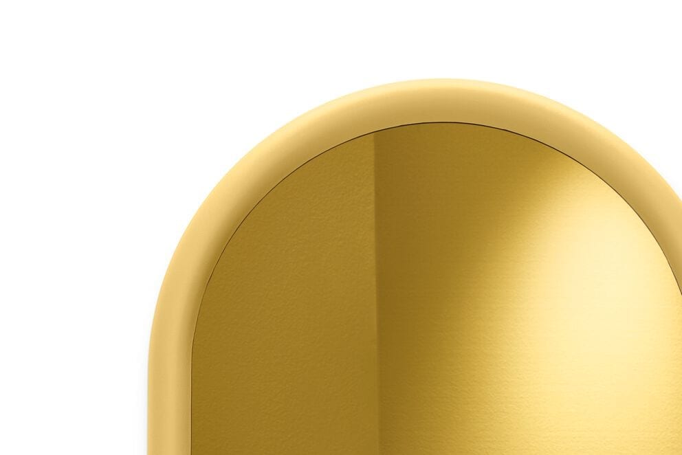 Miroir mural en mousse souple jaune 60cm Mirage Dome - Fatboy — vue 5
