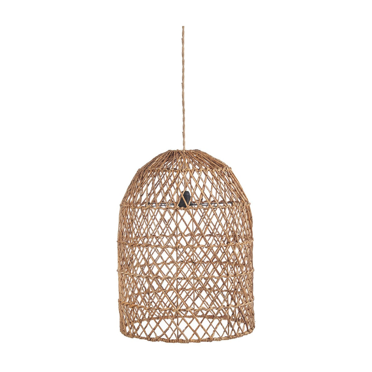 Suspension en fibre tressée naturelle beige 20cm Xiomara - Bazar Bizar