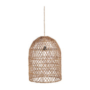 Suspension en fibre tressée naturelle beige 20cm Xiomara - Bazar Bizar