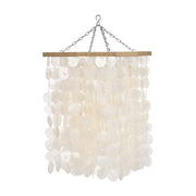 Lustre en coquillage beige 40cm Moonlit Whispers - Bazar Bizar