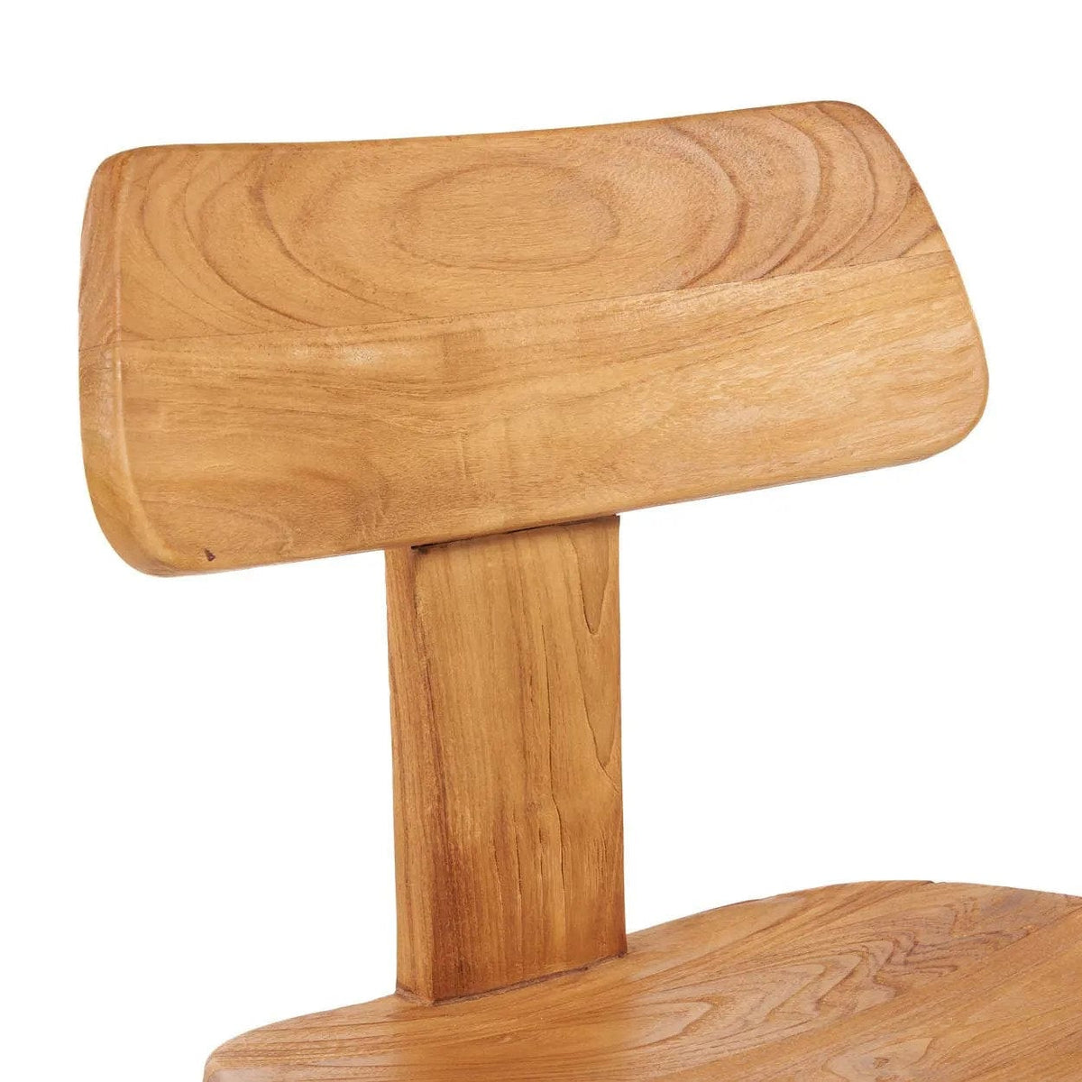 Chaise en bois de teck massif marron 51x49x83cm LovYa - Bazar Bizar — vue 6