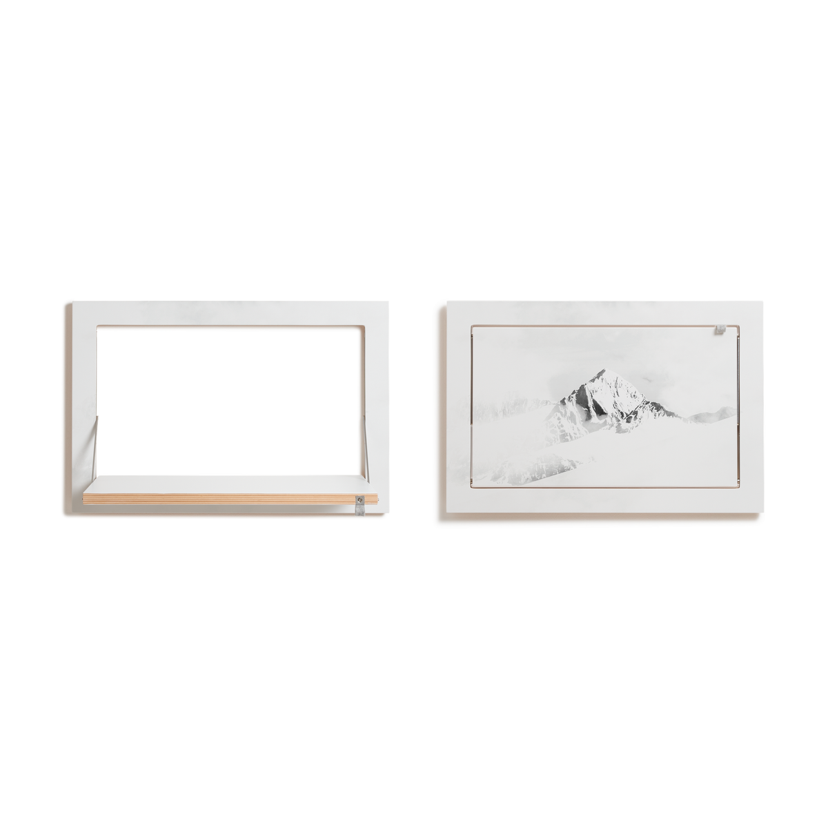 Étagère murale en bouleau blanc 40x31x60cm Fläpps Vallunaraju - Ambivalenz — vue 6