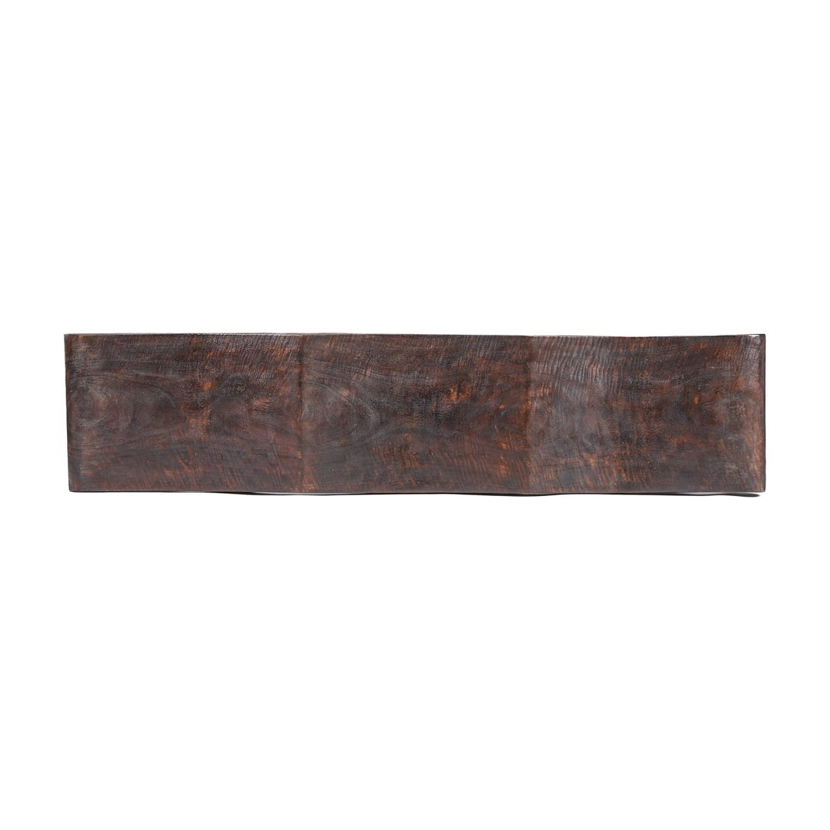 Banc en bois de manguier massif marron foncé 155x35x50cm Lombok Wave - Bazar Bizar — vue 8