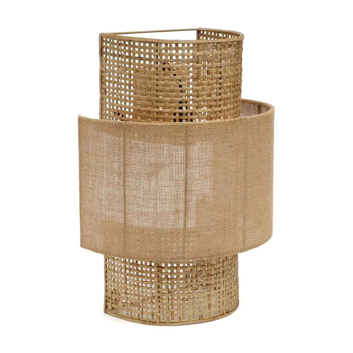Applique murale en rotin tressé naturel beige 30x41cm Bolly Jute - Bazar Bizar — vue 4