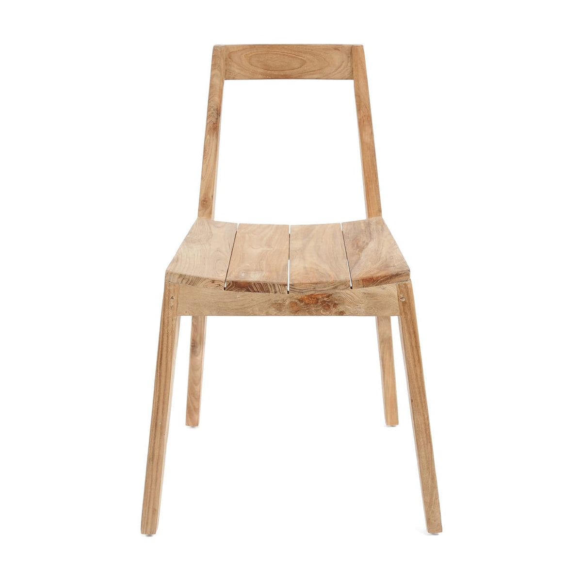 Chaise de jardin en bois de teck massif recyclé naturel 53x55x79cm Paxi - Bazar Bizar — vue 6