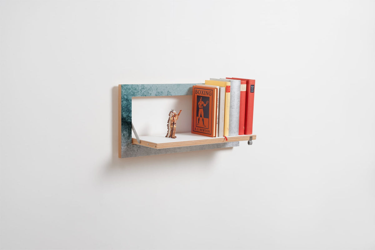 Étagère murale en bouleau bleu 27x18x60cm Fläpps Snowdreamer - Ambivalenz — vue 2