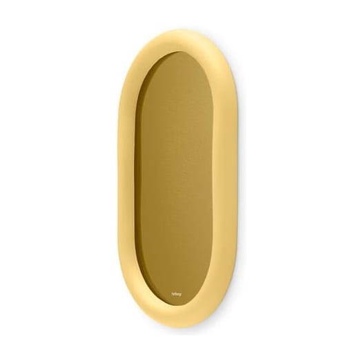 Miroir mural ovale en mousse souple jaune 35cm Mirage Loop - Fatboy — vue 4