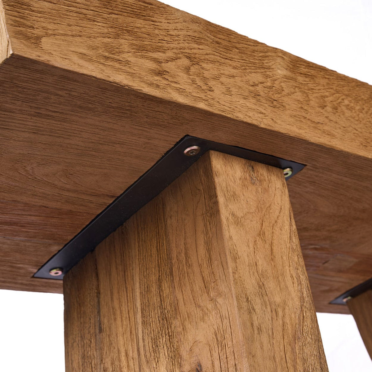 Console en teck massif naturel marron 30x86x87cm Stance - Bazar Bizar — vue 9