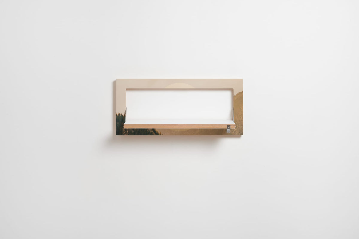 Étagère murale en bouleau beige 27x18x60cm Fläpps Alps - Ambivalenz — vue 5