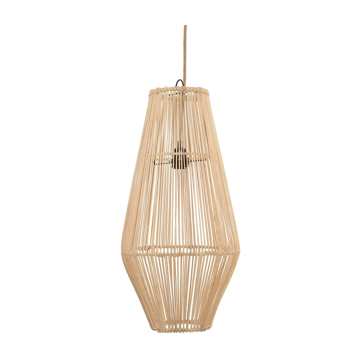 Suspension en rotin tressé naturel beige 30cm Afrodisiac Pendant - Natural - M - Bazar Bizar