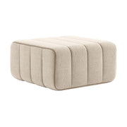 Module en tissu Jet beige 68x68x34cm Curt - Ambivalenz