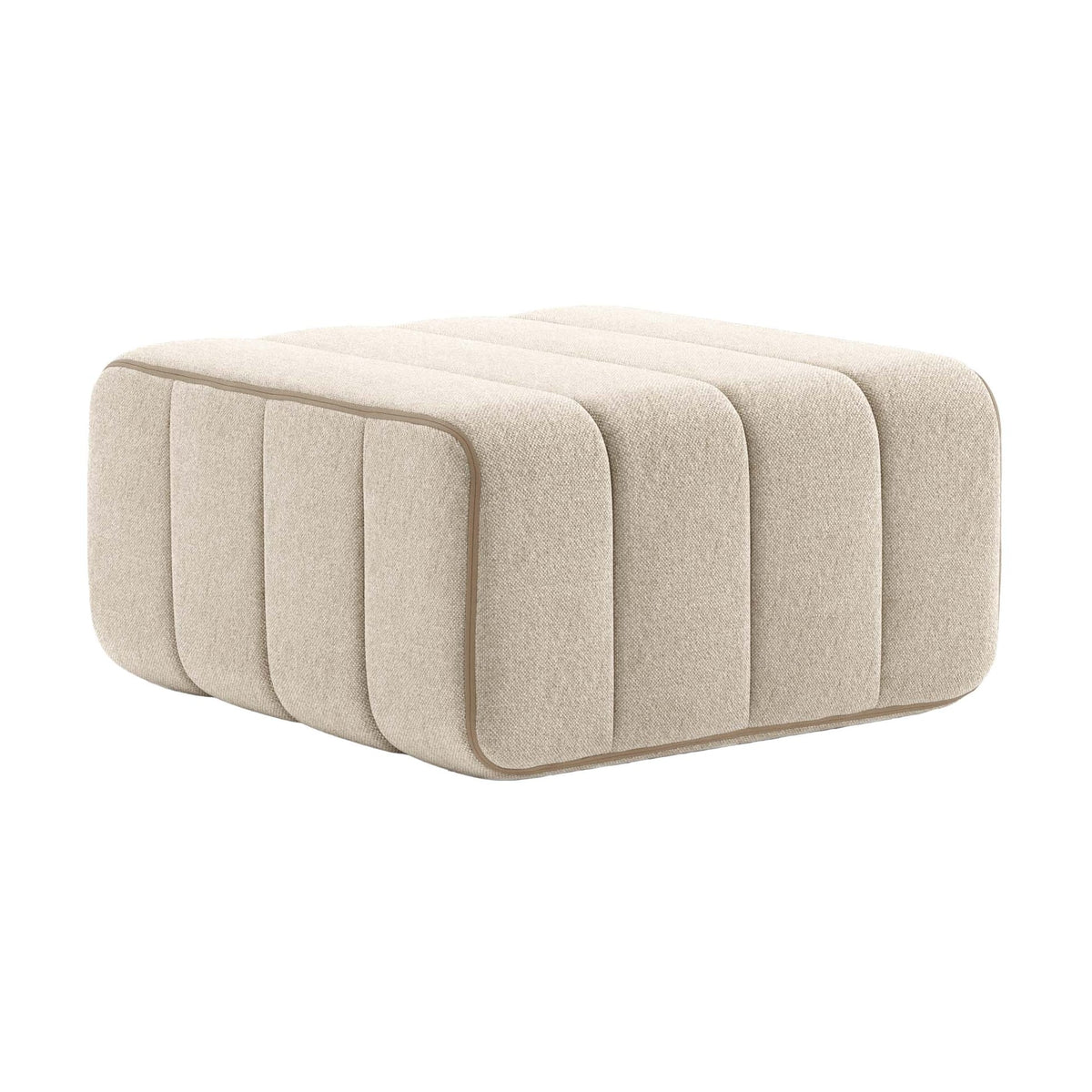 Module en tissu Jet beige 68x68x34cm Curt - Ambivalenz