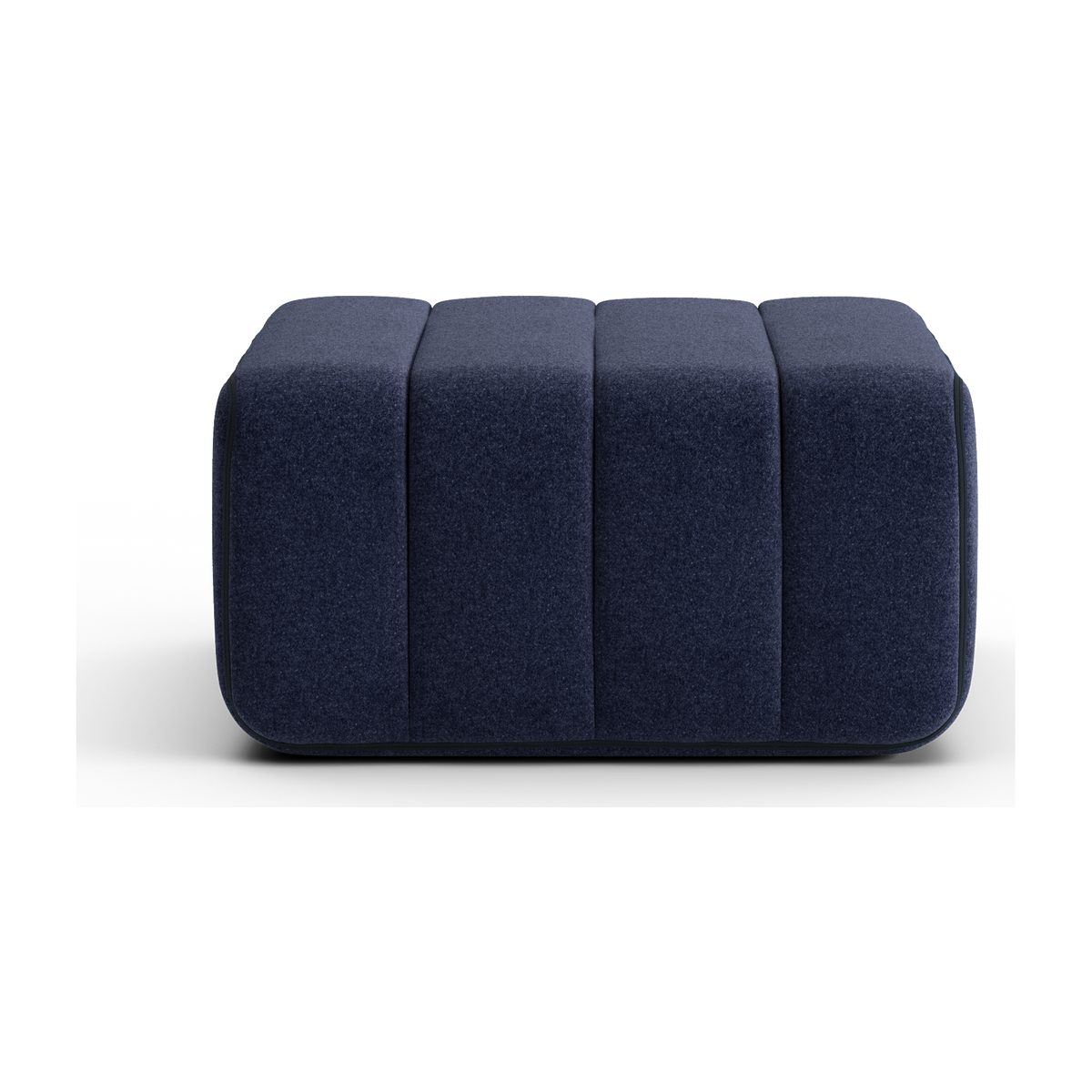 Module en tissu velours Barcelone bleu nuit 68x68x34cm Curt - Ambivalenz — vue 5