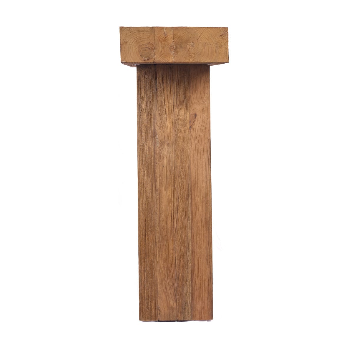 Console en teck massif naturel marron 30x86x87cm Stance - Bazar Bizar — vue 7