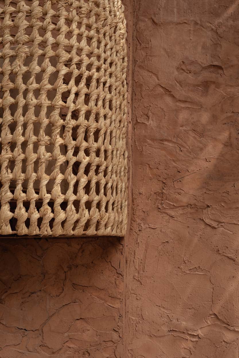 Applique murale en fibre tressée naturelle beige 40x50cm SiriKit - Bazar Bizar — vue 3