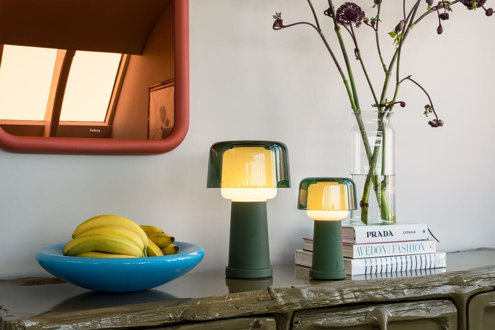 Lampe de table en métal vert 37,5cm Revolve - Fatboy — vue 4