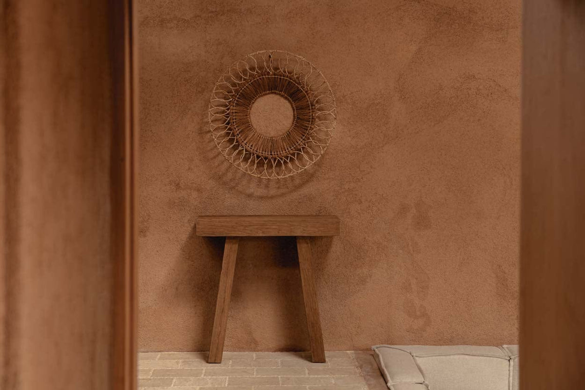 Console en teck massif naturel marron 30x86x87cm Stance - Bazar Bizar — vue 10