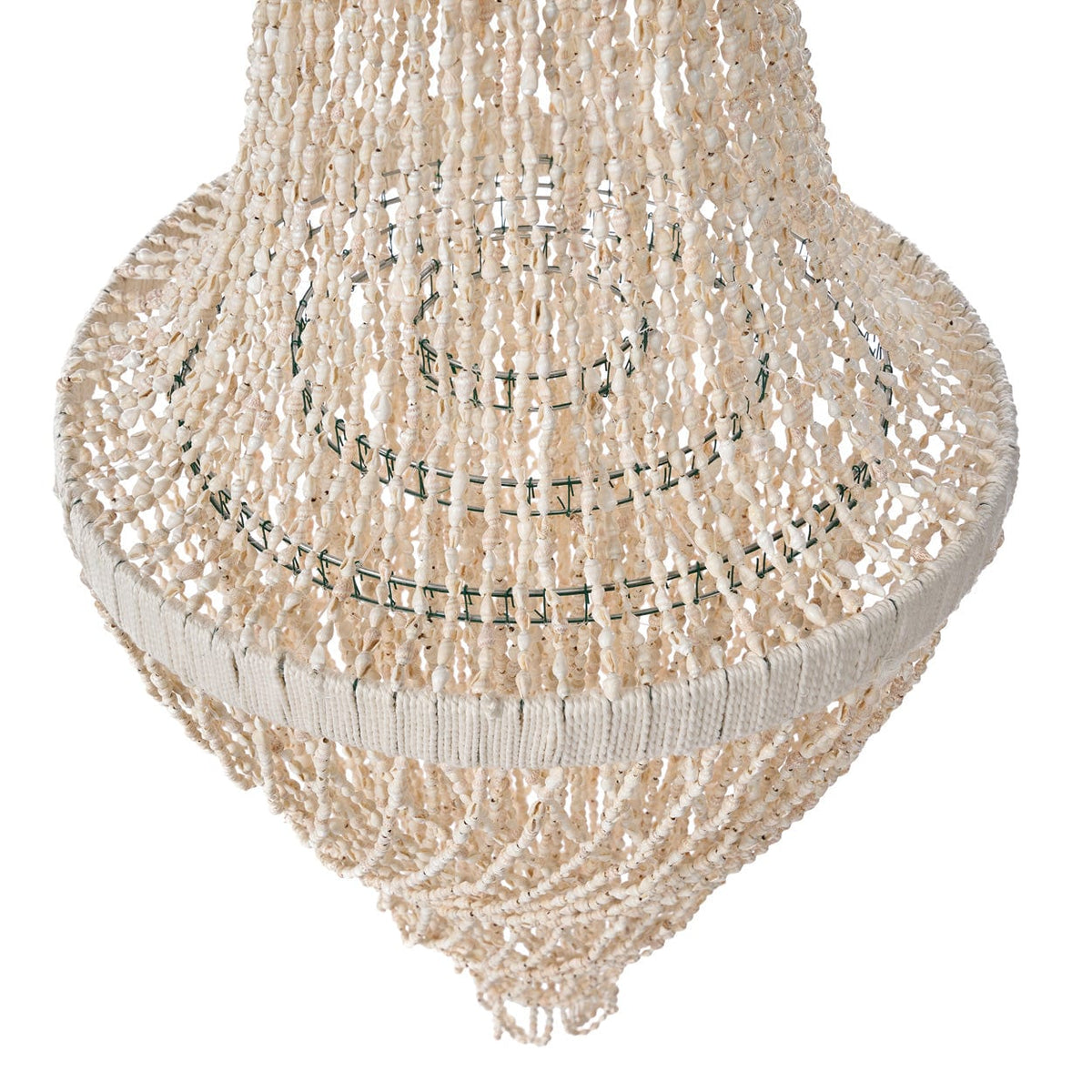 Lustre en coquillages naturel 40cm Ocean Tower Shell - Bazar Bizar — vue 6